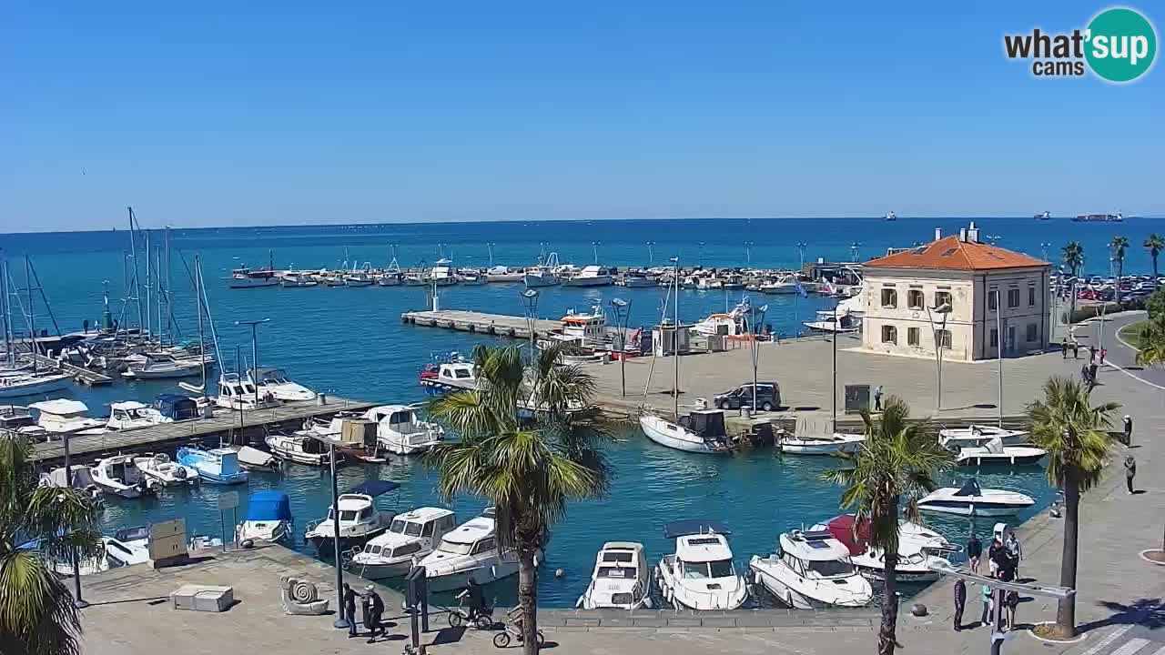 Web kamera Koper – marina i promenada – hotel Grand Koper