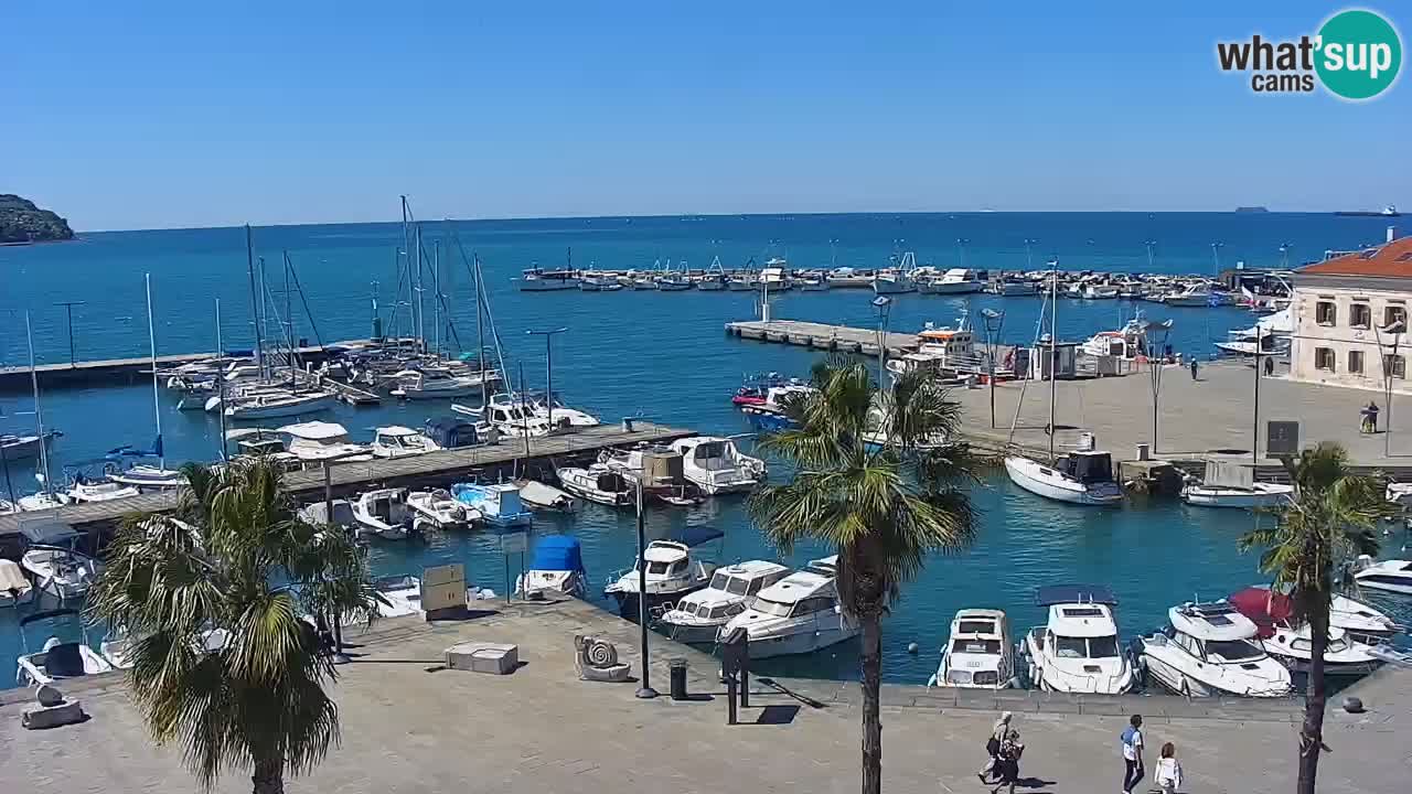 Webcam Capodistria – marina e lungo mare dall’Hotel Grand Koper