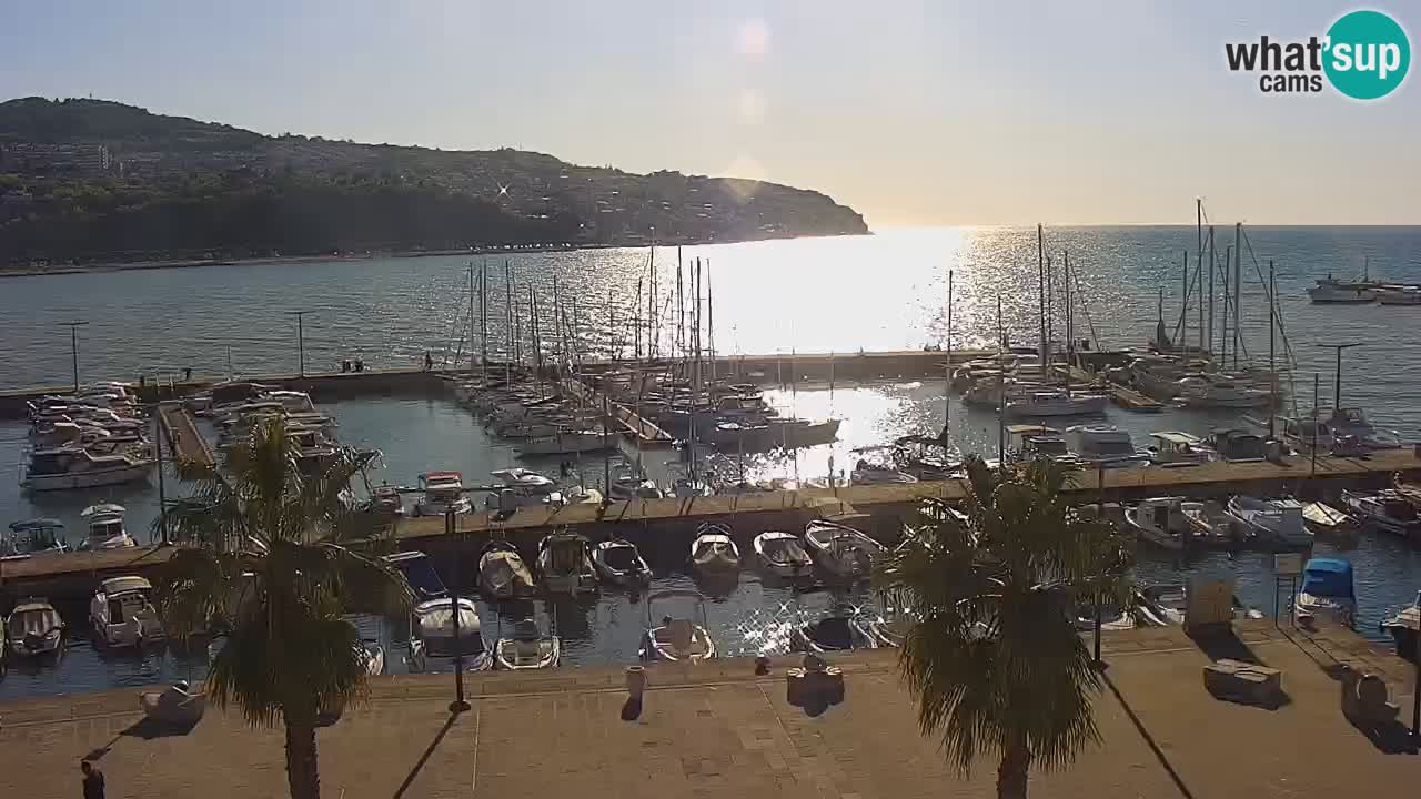 Web kamera Koper – marina i promenada – hotel Grand Koper