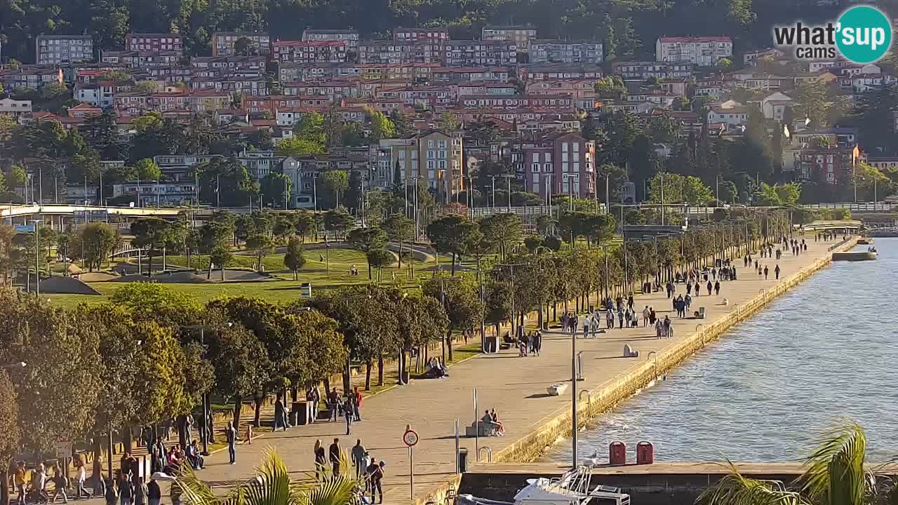 Camera en vivo Koper – puerto deportivo y paseo marítimo desde el Hotel Grand Koper