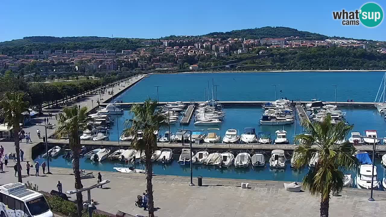 Webcam Capodistria – marina e lungo mare dall’Hotel Grand Koper