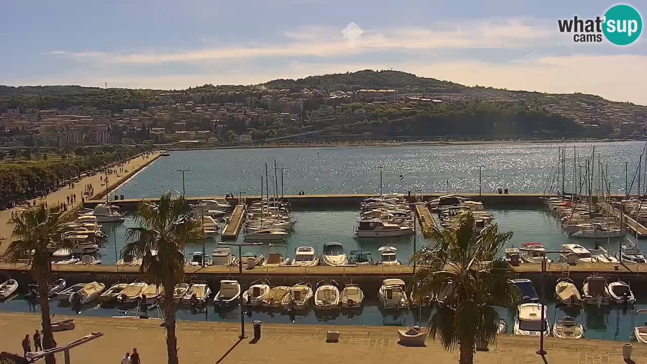 Web kamera Koper – marina i promenada – hotel Grand Koper
