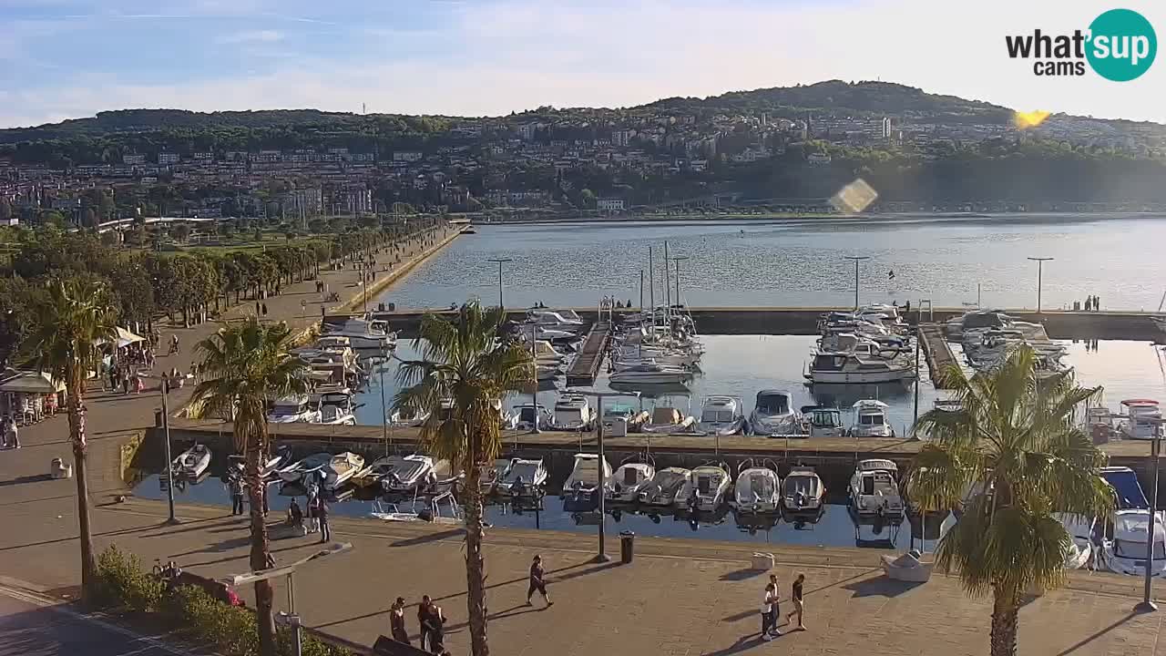 Web kamera Koper – marina i promenada – hotel Grand Koper