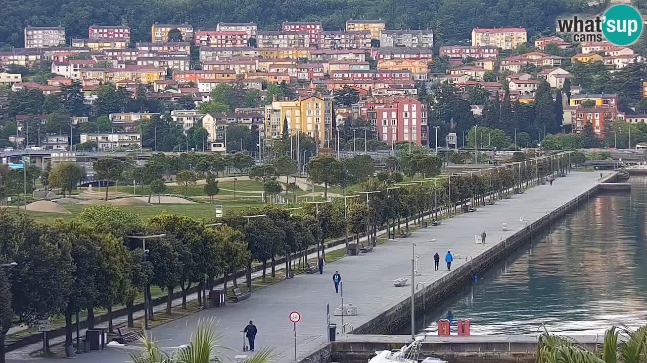 Webcam Koper – Panorama of the marina and promenade from the Grand Hotel Koper