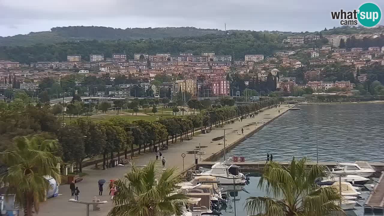 Webcam Capodistria – marina e lungo mare dall’Hotel Grand Koper