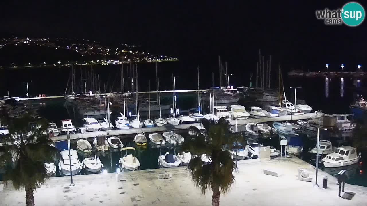 Webcam Capodistria – marina e lungo mare dall’Hotel Grand Koper