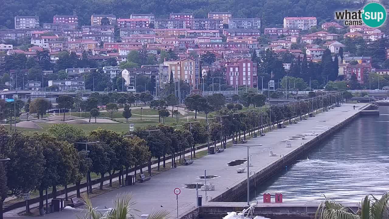 Webcam Koper – Panorama of the marina and promenade from the Grand Hotel Koper