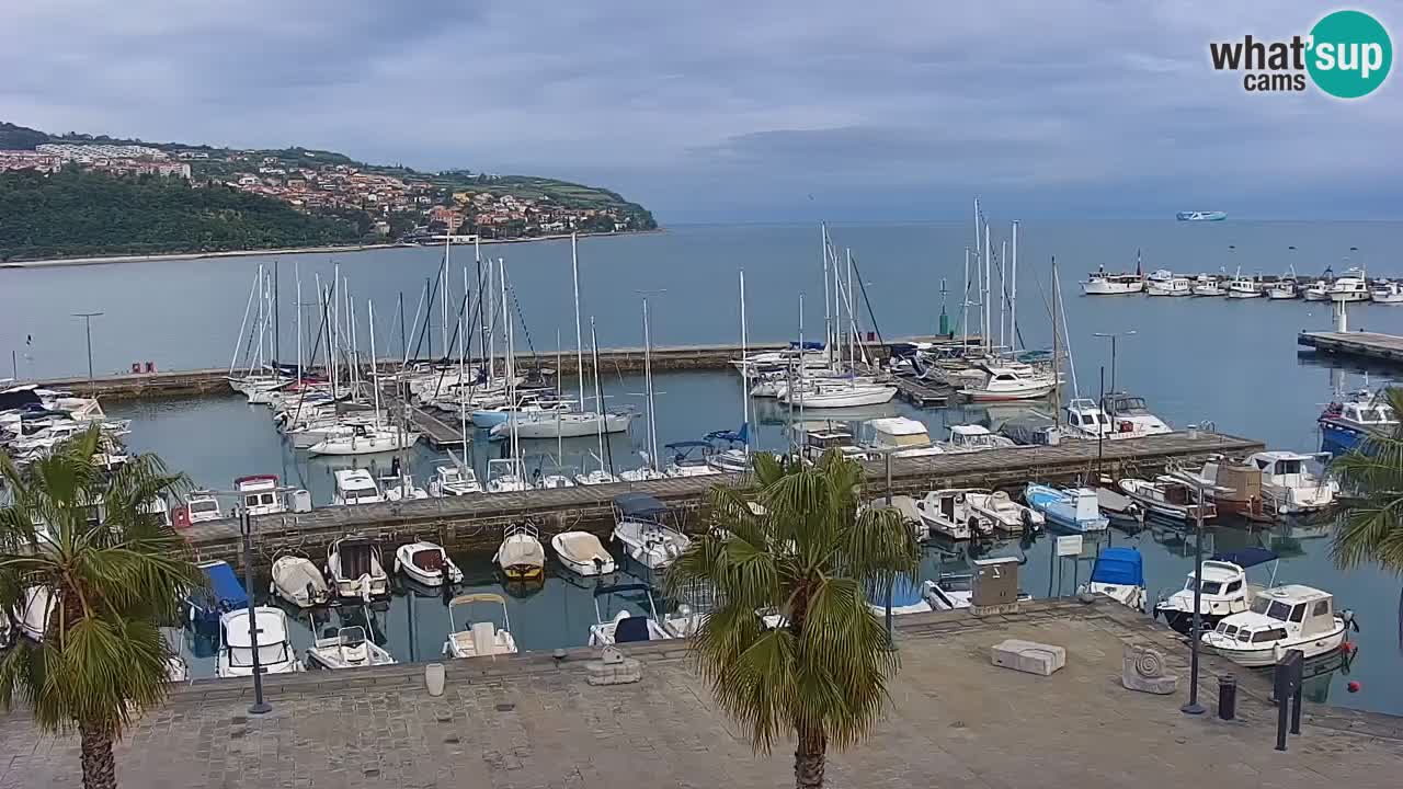 Webcam Capodistria – marina e lungo mare dall’Hotel Grand Koper
