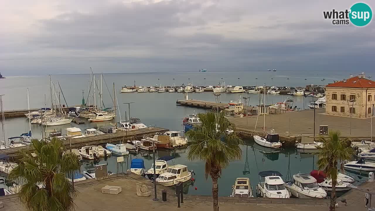 Il porto di Koper – Capodistria live webcam – porto crociere e mercantile – Slovenia