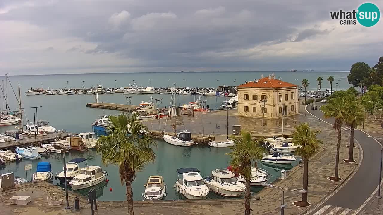 Web kamera Koper – marina i promenada – hotel Grand Koper