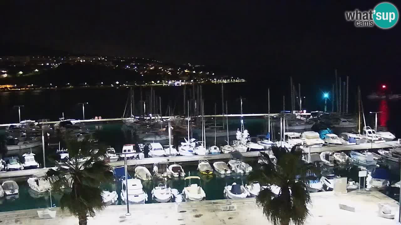 Camera en vivo Koper – puerto deportivo y paseo marítimo desde el Hotel Grand Koper