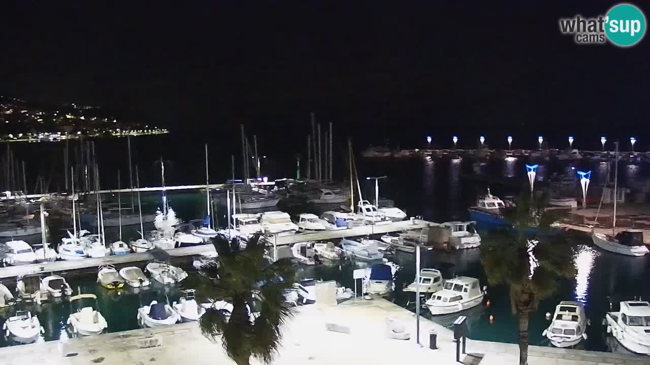 Camera en vivo Koper – puerto deportivo y paseo marítimo desde el Hotel Grand Koper