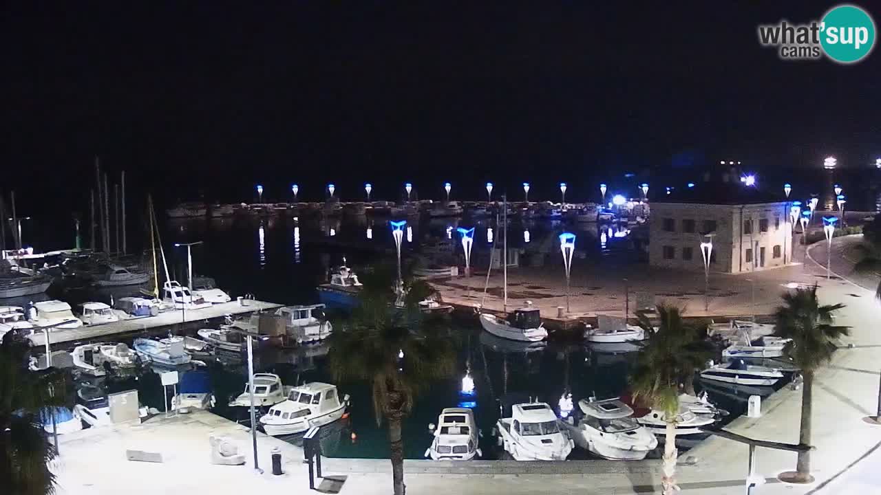 Webcam Koper – Panorama of the marina and promenade from the Grand Hotel Koper