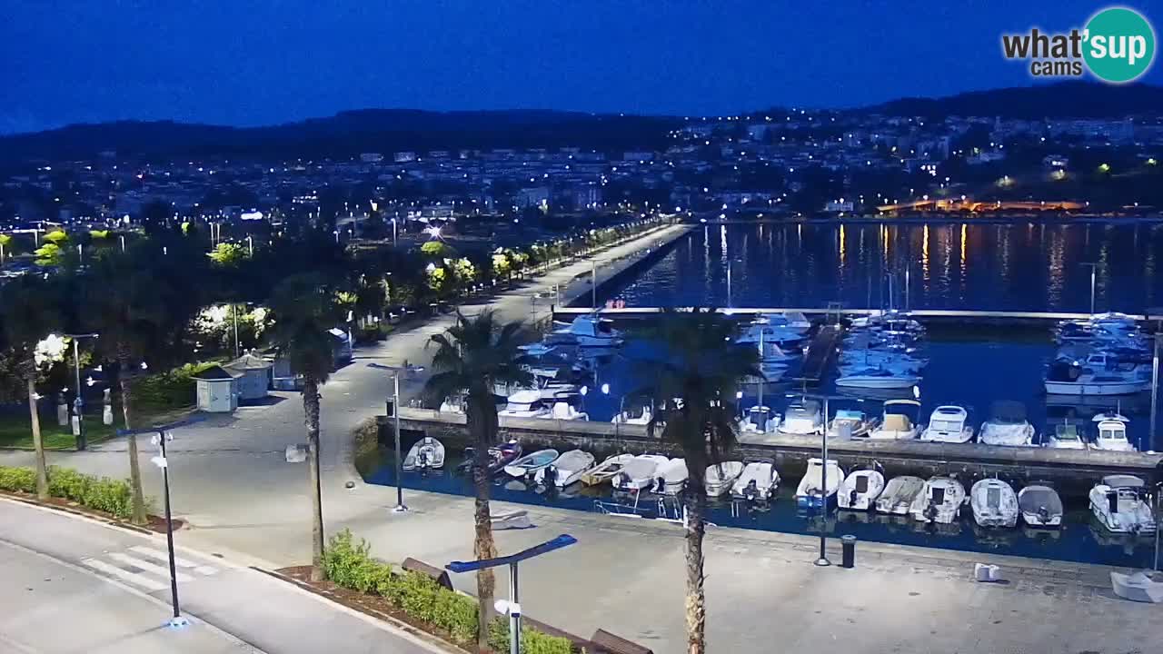 Webcam Koper – Panorama of the marina and promenade from the Grand Hotel Koper