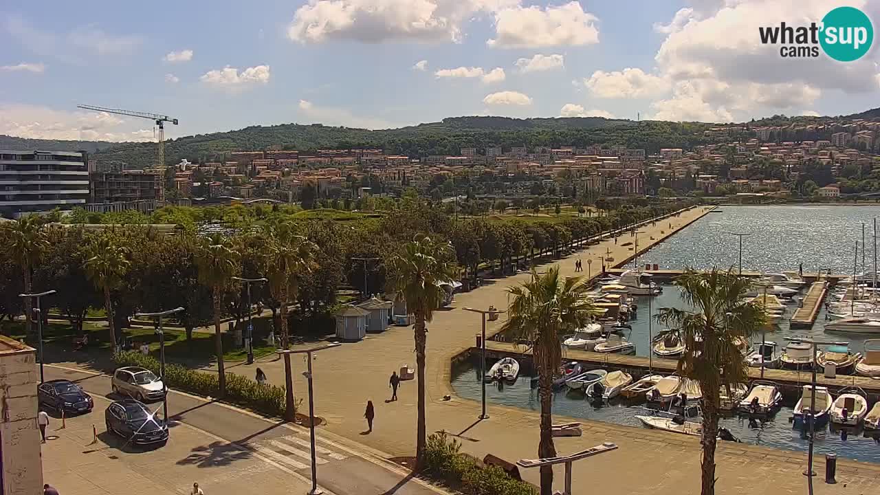 Web kamera Koper – marina i promenada – hotel Grand Koper