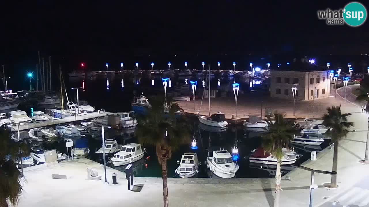 Webcam Koper – Panorama of the marina and promenade from the Grand Hotel Koper