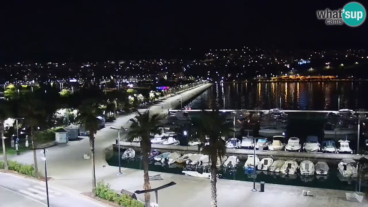 Camera en vivo Koper – puerto deportivo y paseo marítimo desde el Hotel Grand Koper