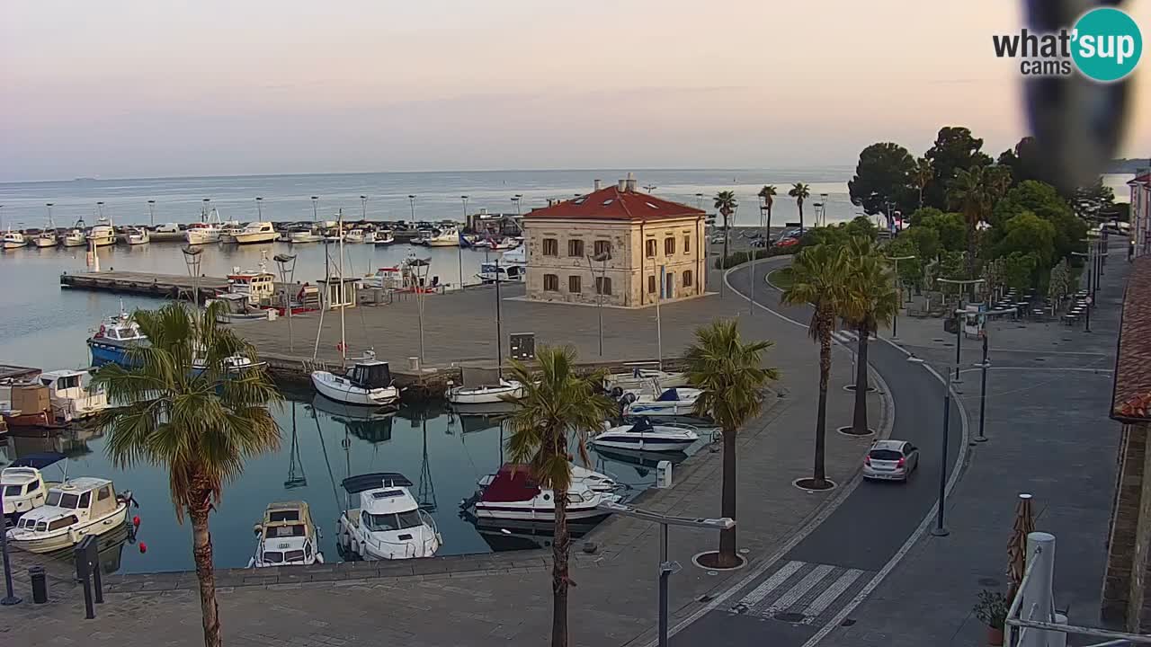 Webcam Capodistria – marina e lungo mare dall’Hotel Grand Koper