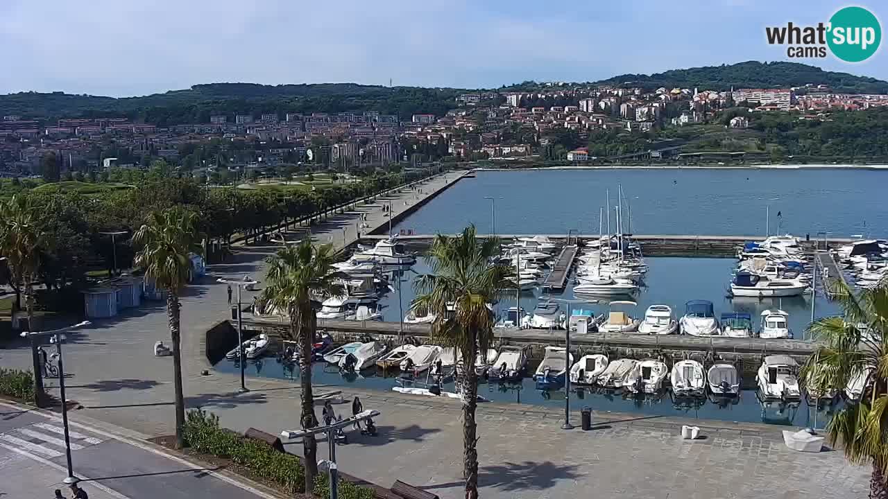 Webcam Capodistria – marina e lungo mare dall’Hotel Grand Koper