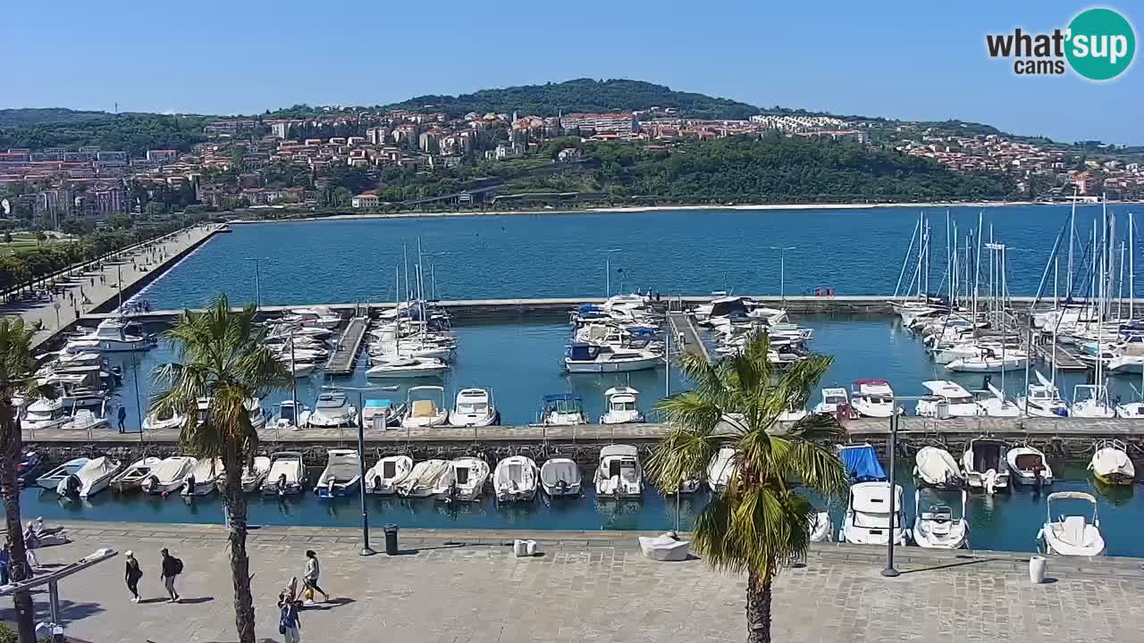 Webcam Capodistria – marina e lungo mare dall’Hotel Grand Koper