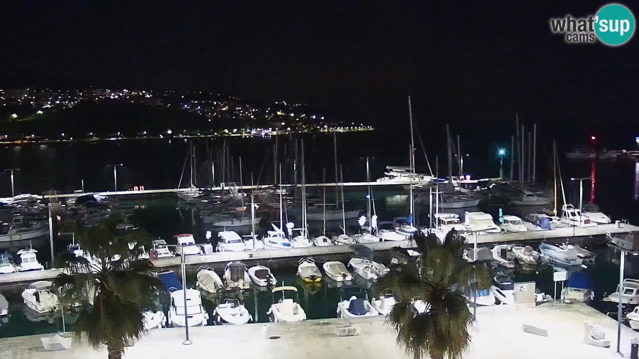 Camera en vivo Koper – puerto deportivo y paseo marítimo desde el Hotel Grand Koper