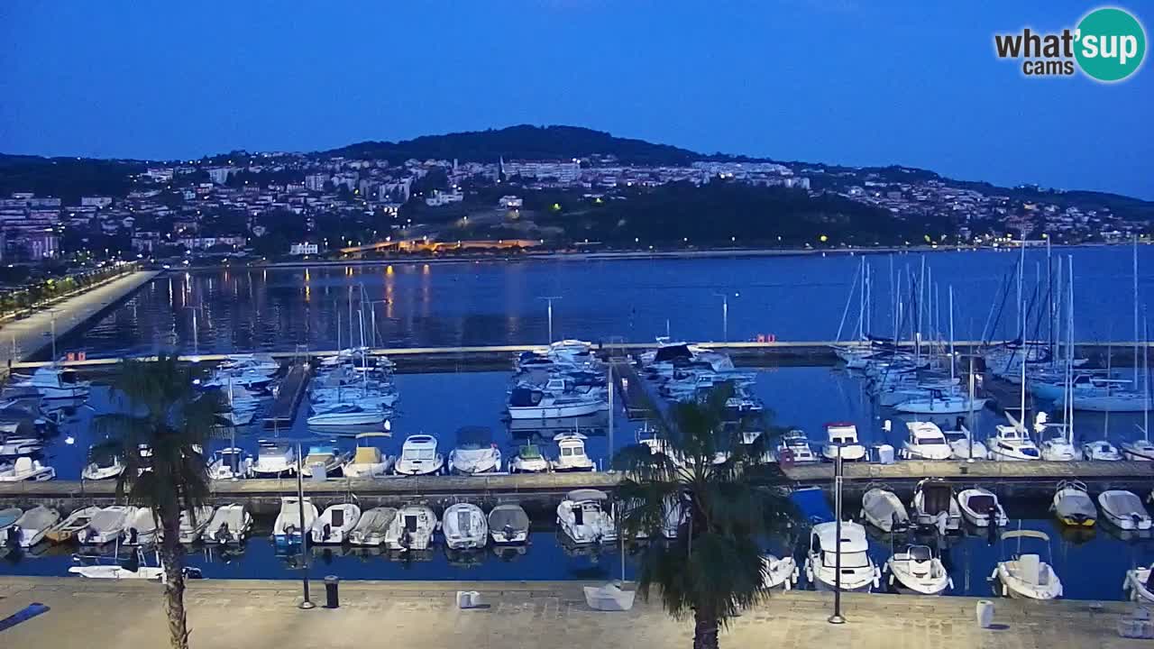 Spletna kamera Koper – Panorama na marino in promenado s Hotela Grand Koper