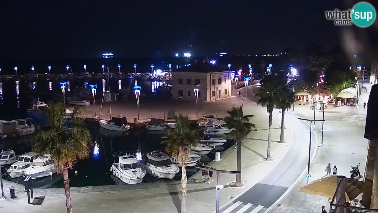 Webcam Koper – Panorama of the marina and promenade from the Grand Hotel Koper
