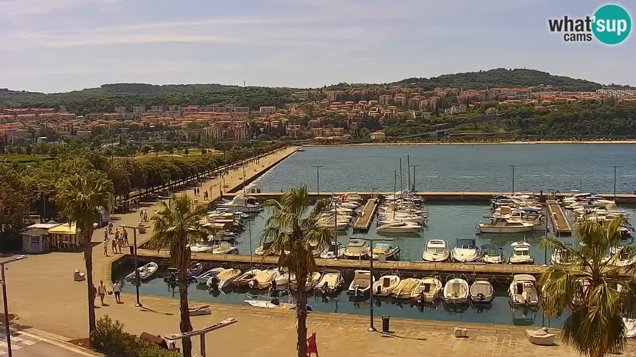 Web kamera Koper – marina i promenada – hotel Grand Koper