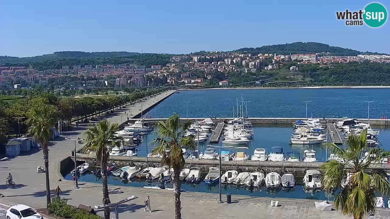 Web kamera Koper – marina i promenada – hotel Grand Koper