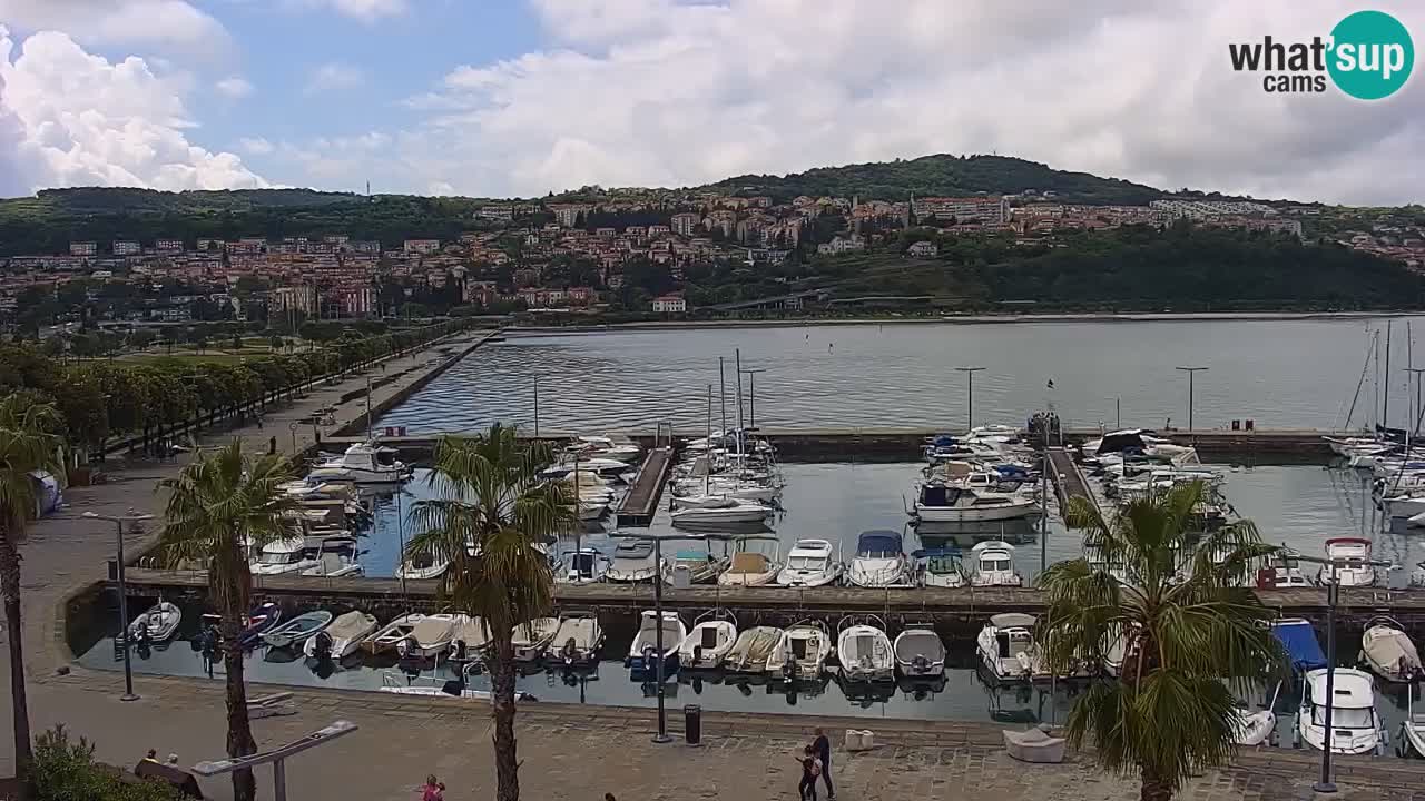 Webcam Capodistria – marina e lungo mare dall’Hotel Grand Koper