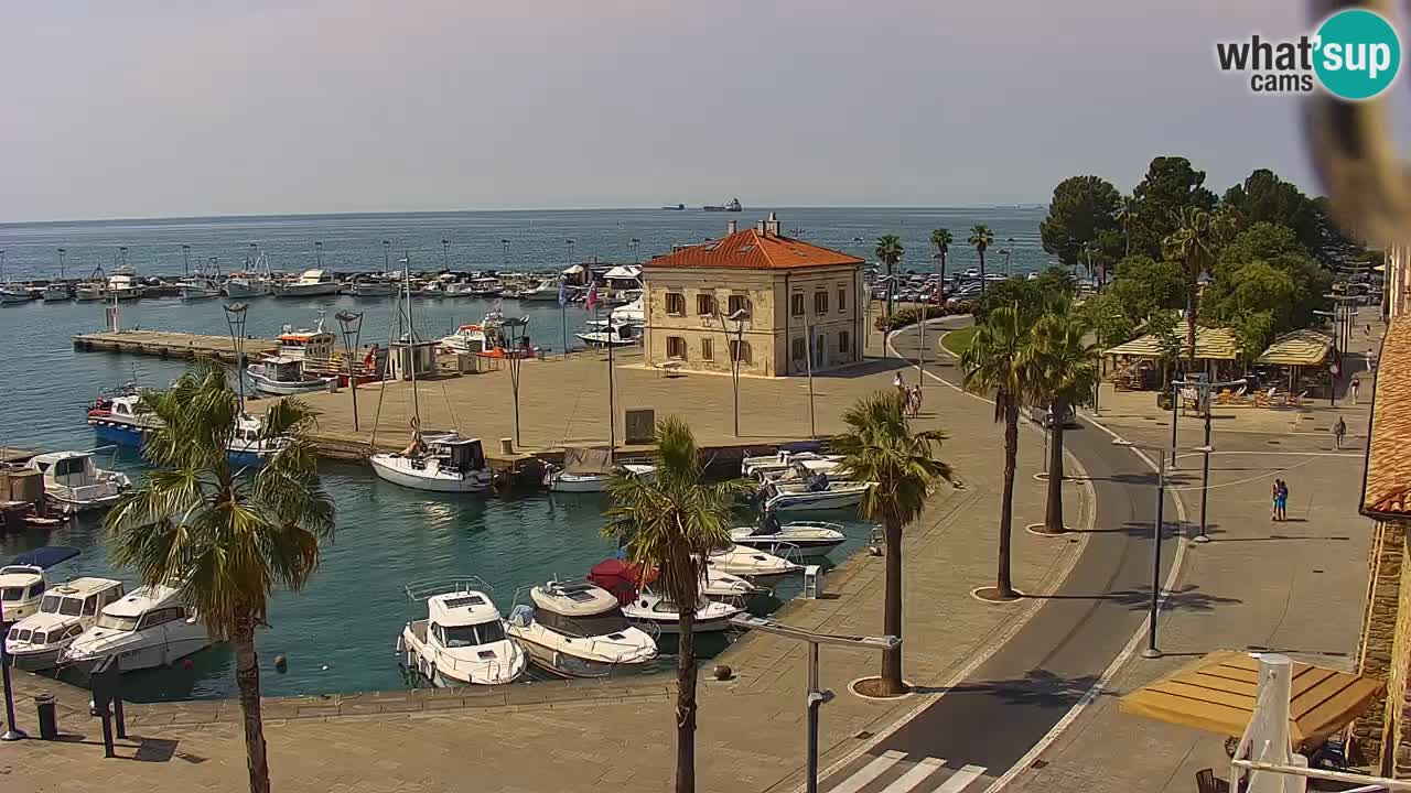 Webcam Capodistria – marina e lungo mare dall’Hotel Grand Koper