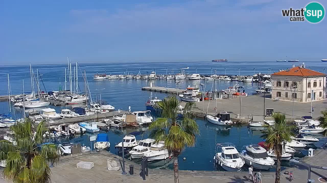 Webcam Capodistria – marina e lungo mare dall’Hotel Grand Koper