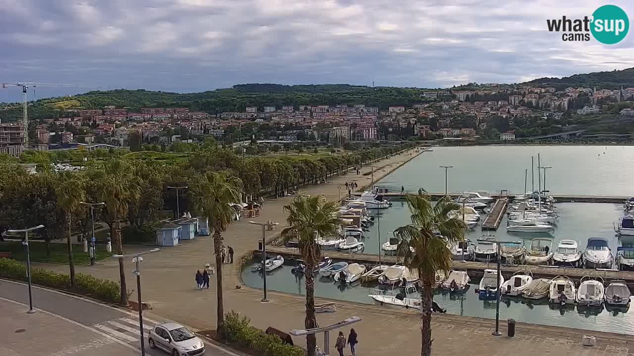 Webcam Capodistria – marina e lungo mare dall’Hotel Grand Koper