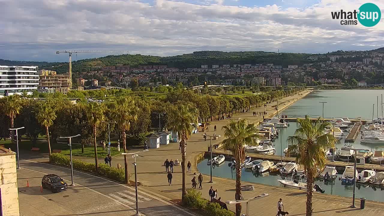 Web kamera Koper – marina i promenada – hotel Grand Koper