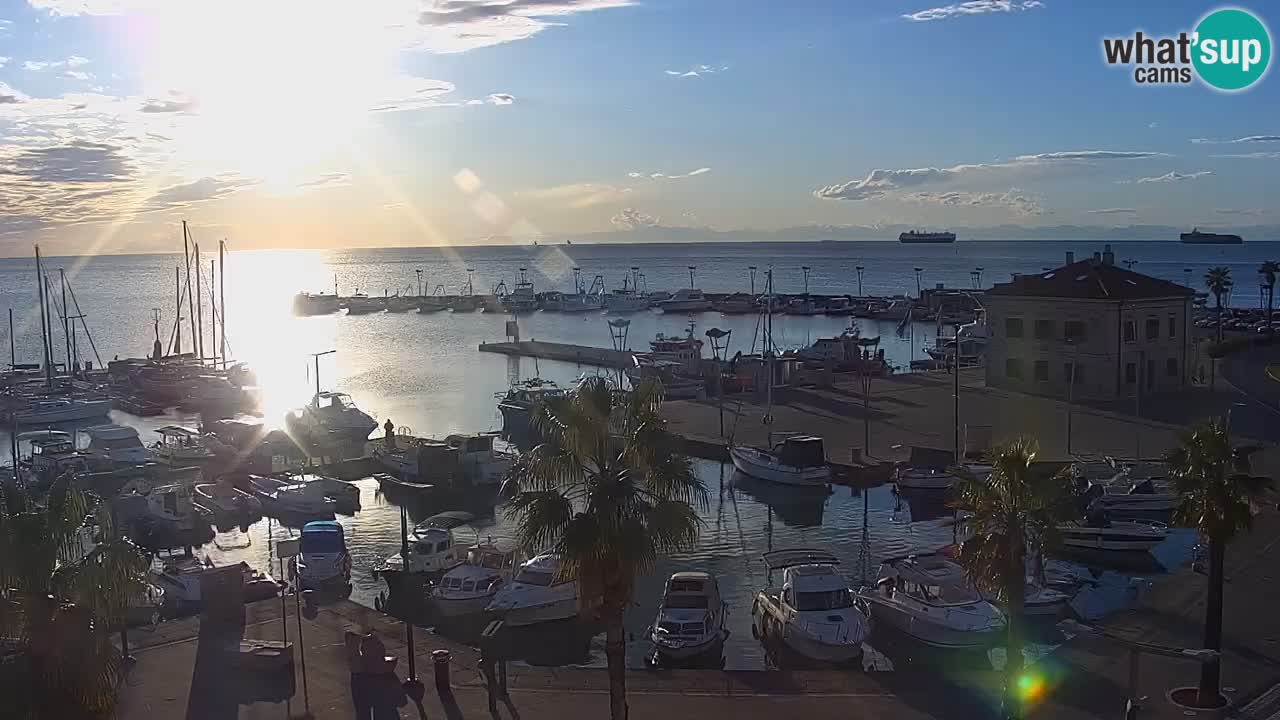 Web kamera Koper – marina i promenada – hotel Grand Koper