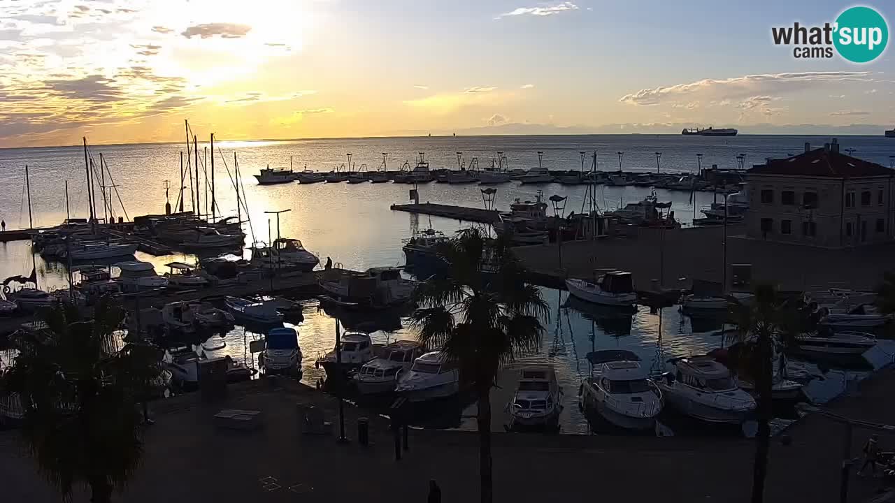 Il porto di Koper – Capodistria live webcam – porto crociere e mercantile – Slovenia