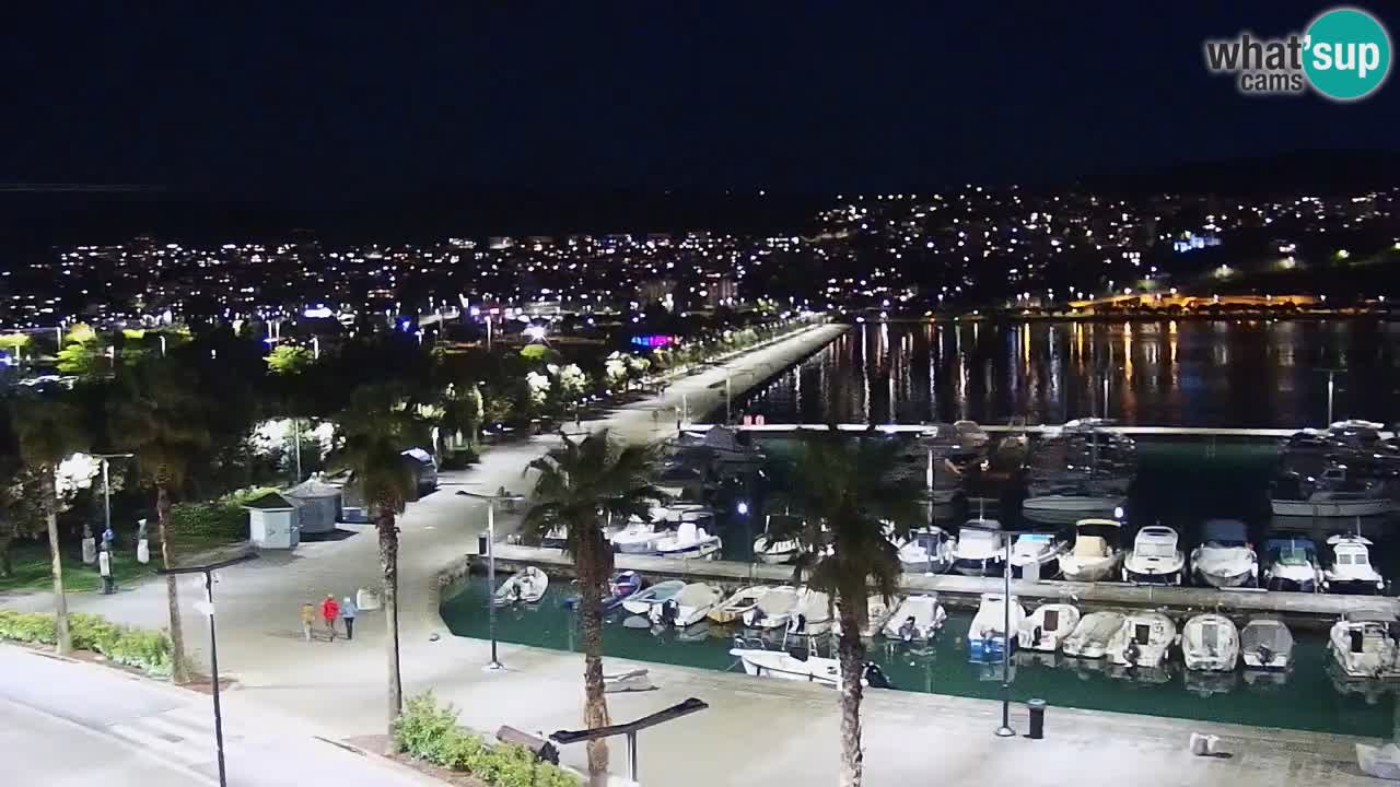 Webcam Koper – Panorama of the marina and promenade from the Grand Hotel Koper