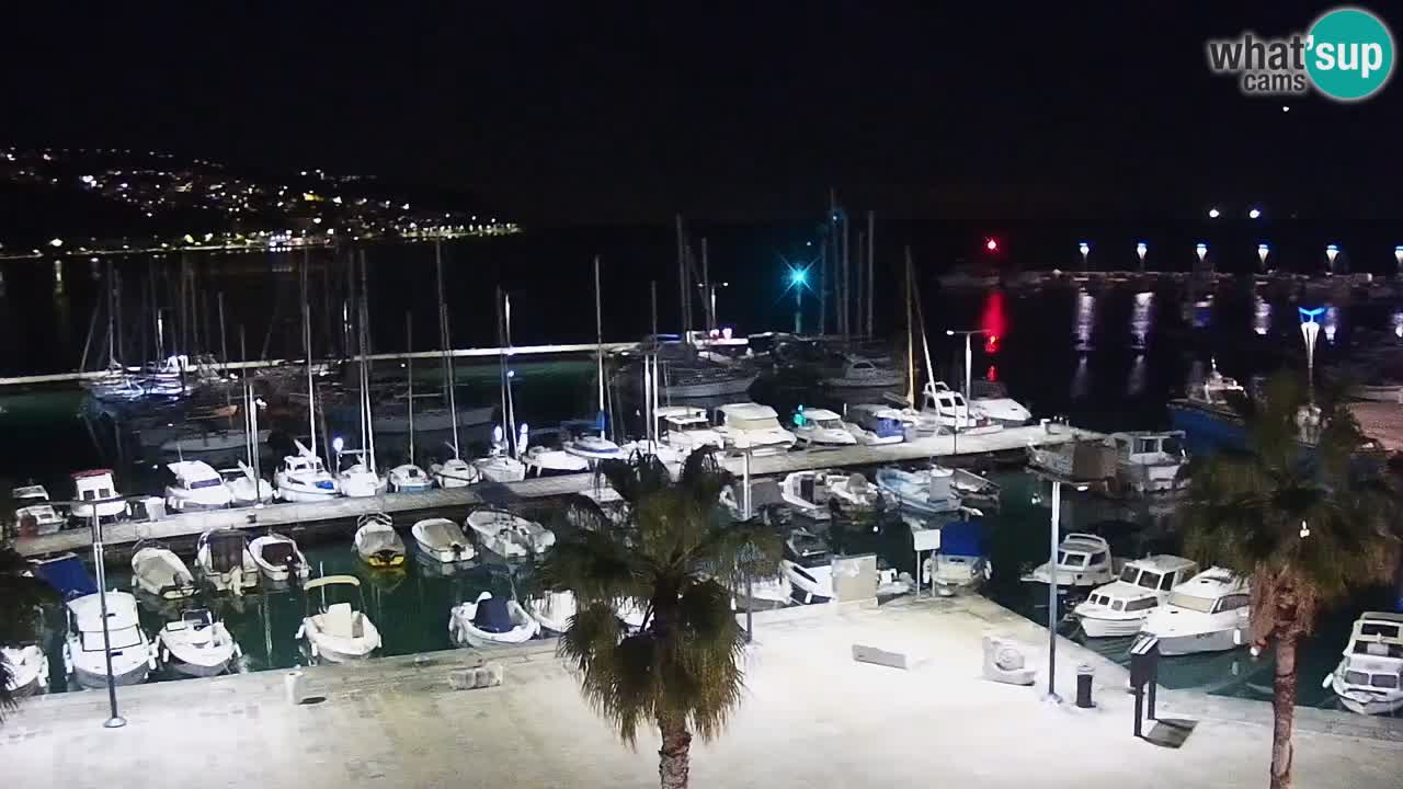 Webcam Capodistria – marina e lungo mare dall’Hotel Grand Koper