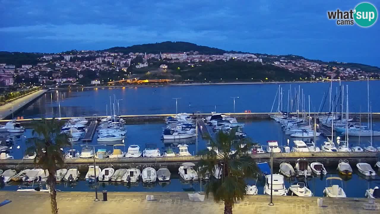 Webcam Capodistria – marina e lungo mare dall’Hotel Grand Koper