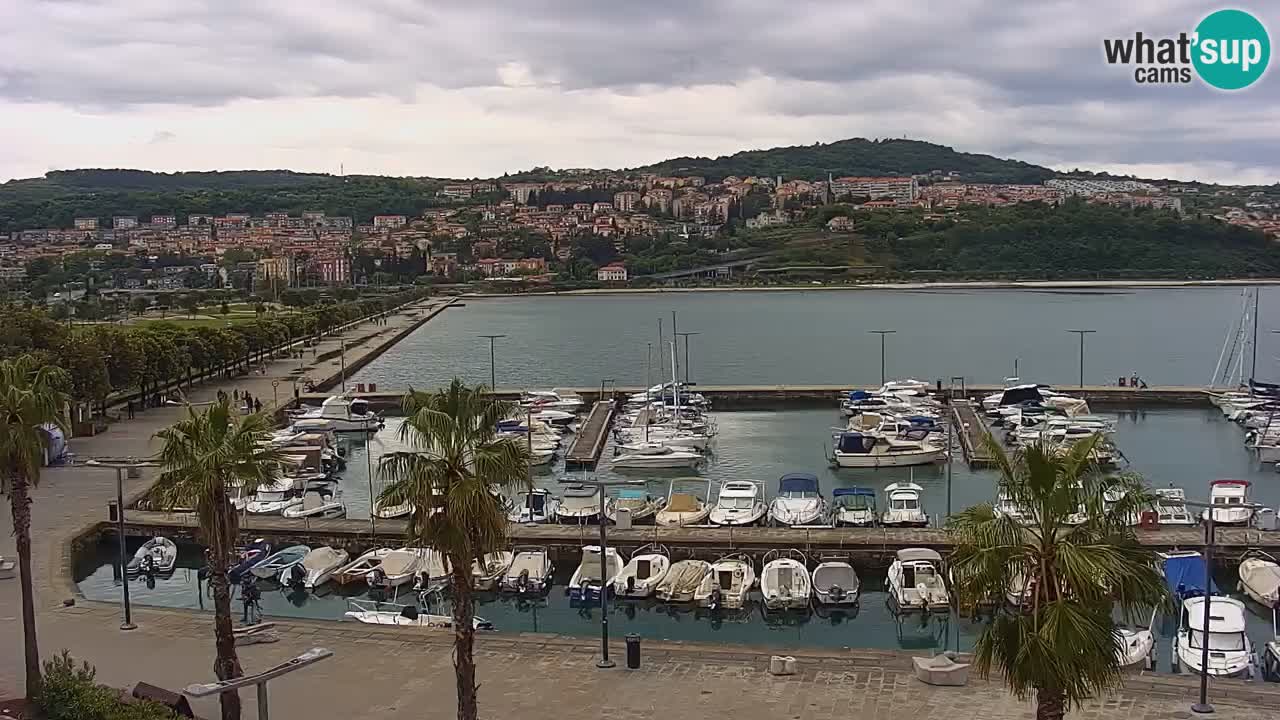 Webcam Capodistria – marina e lungo mare dall’Hotel Grand Koper