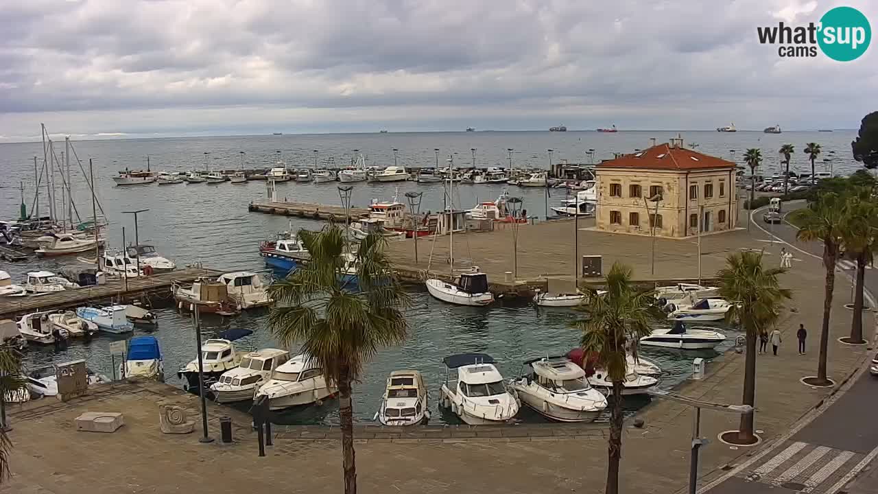 Webcam Capodistria – marina e lungo mare dall’Hotel Grand Koper
