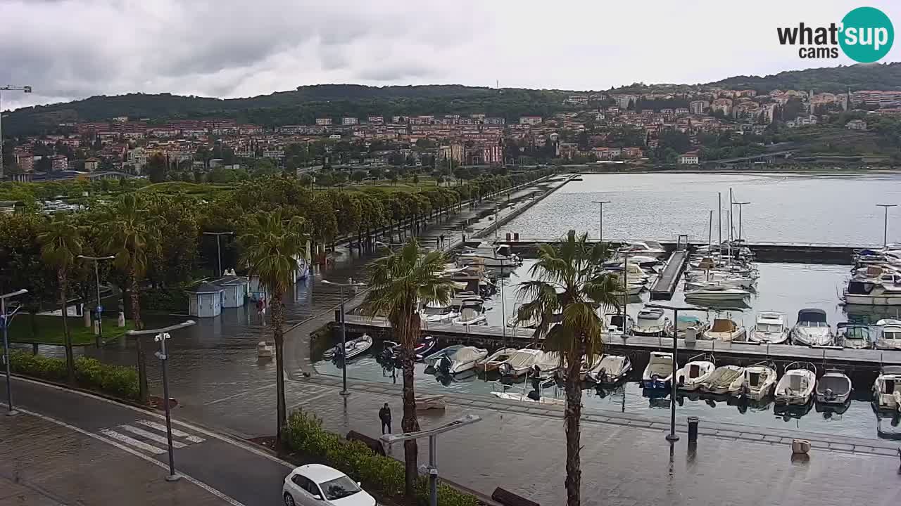 Webcam Capodistria – marina e lungo mare dall’Hotel Grand Koper