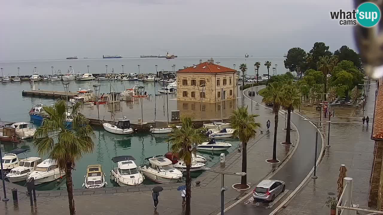 Spletna kamera Koper – Panorama na marino in promenado s Hotela Grand Koper