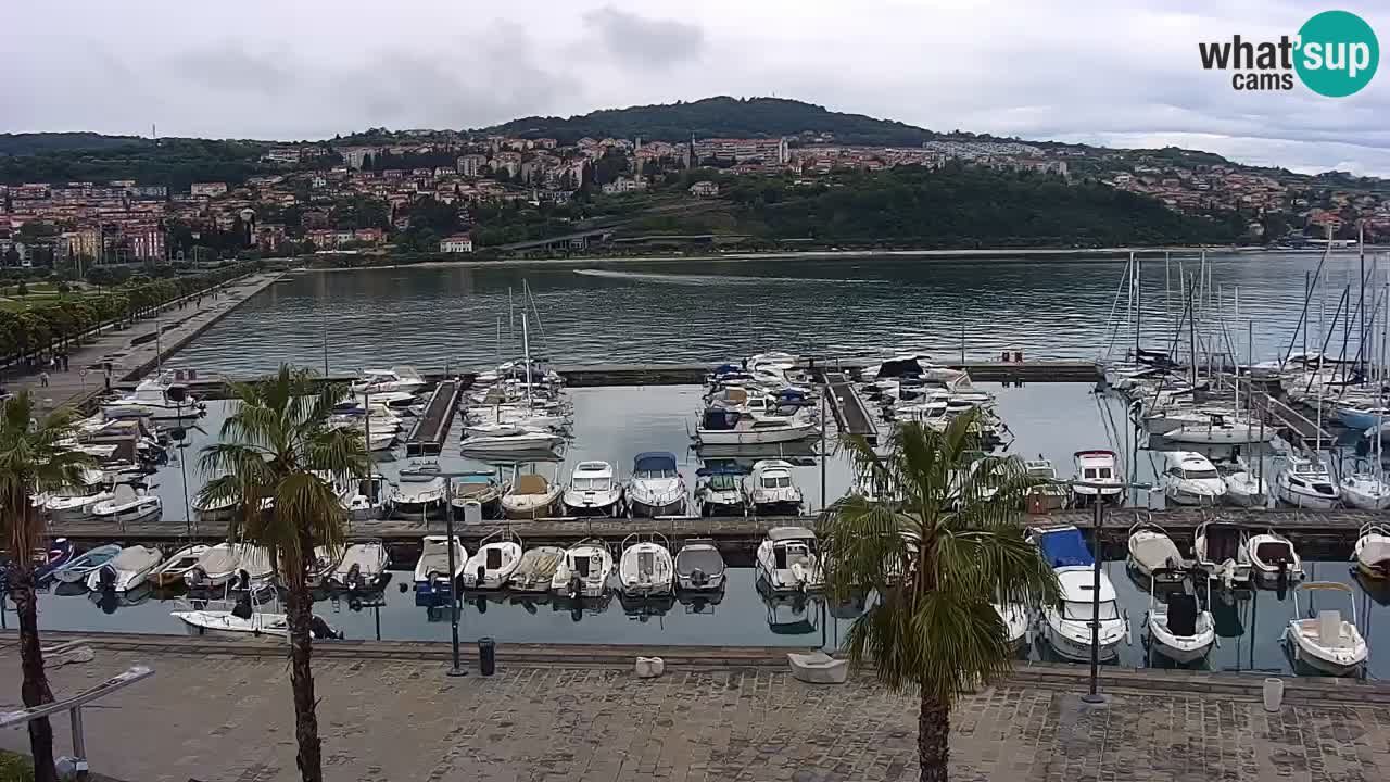 Spletna kamera Koper – Panorama na marino in promenado s Hotela Grand Koper