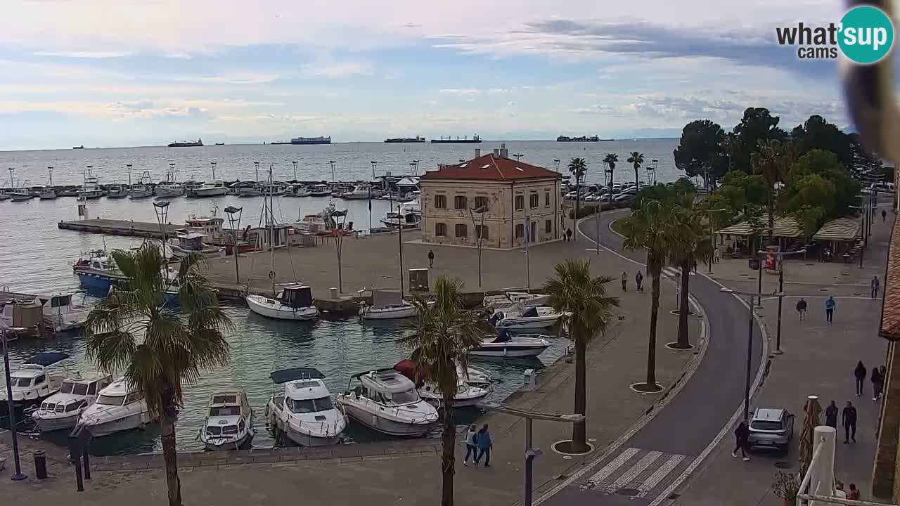Webcam Capodistria – marina e lungo mare dall’Hotel Grand Koper