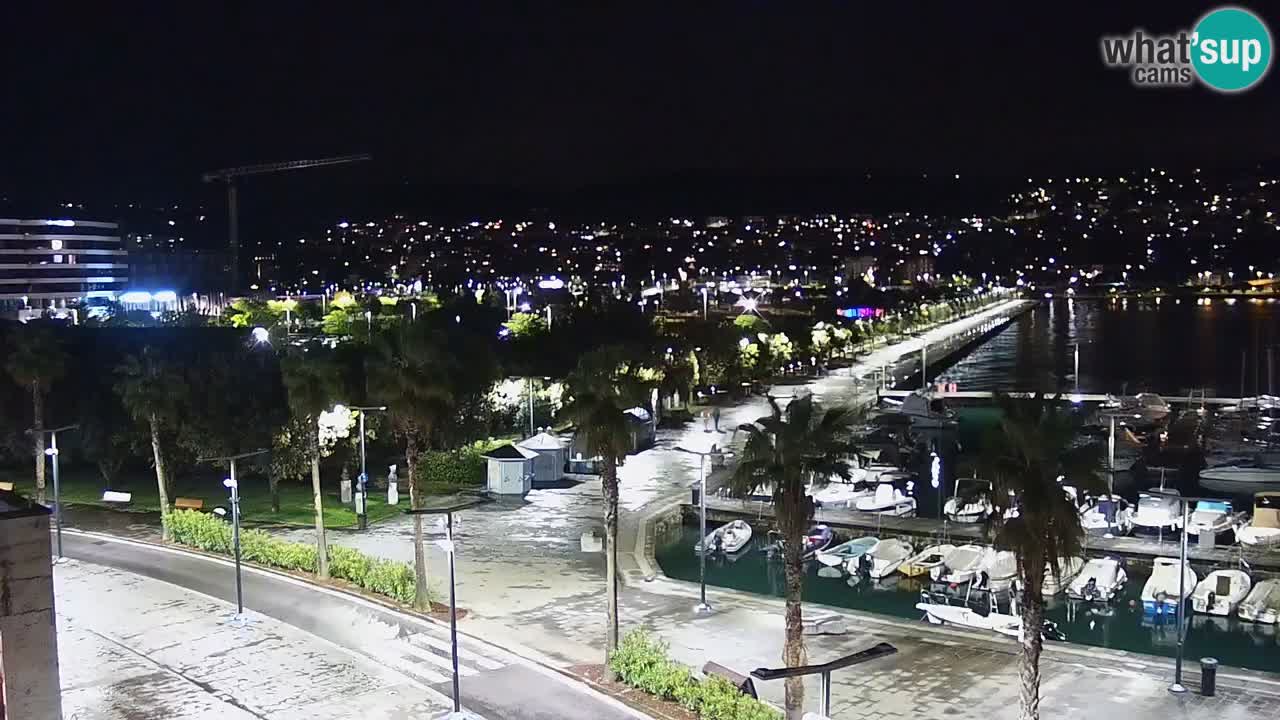 Camera en vivo Koper – puerto deportivo y paseo marítimo desde el Hotel Grand Koper