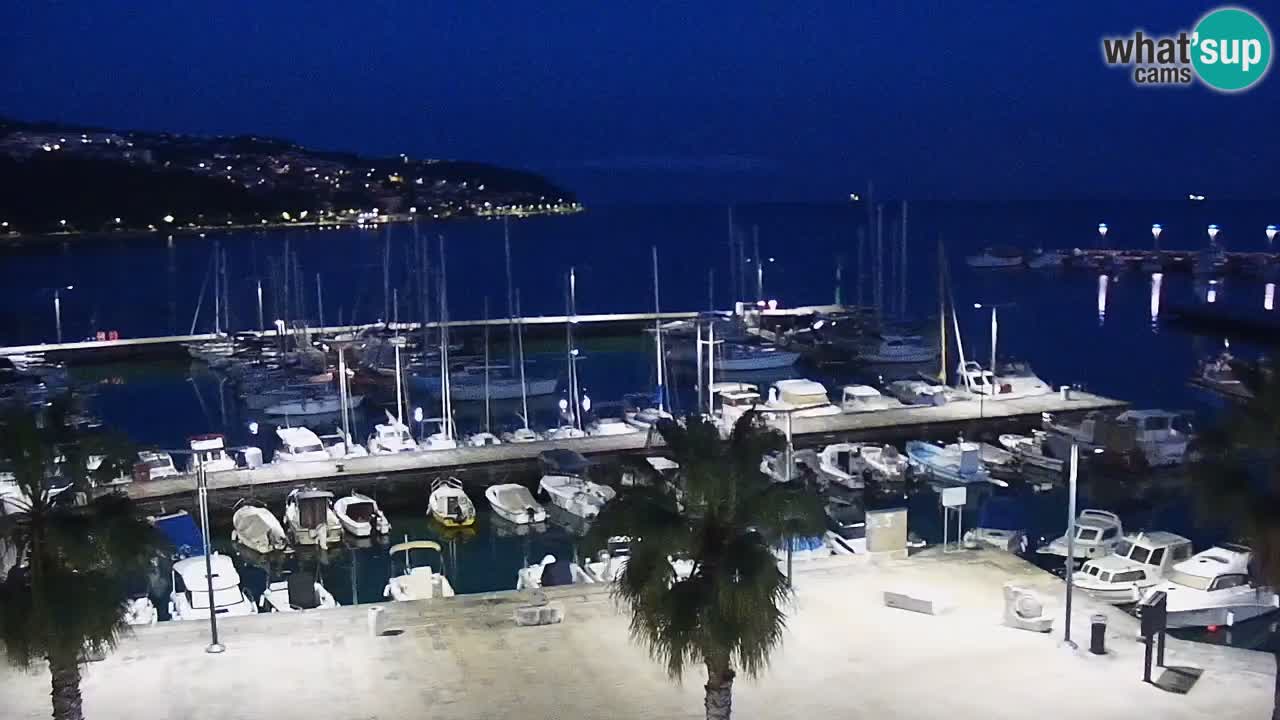 Web kamera Koper – marina i promenada – hotel Grand Koper