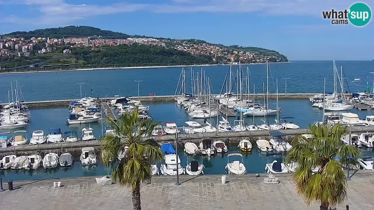 Webcam Capodistria – marina e lungo mare dall’Hotel Grand Koper