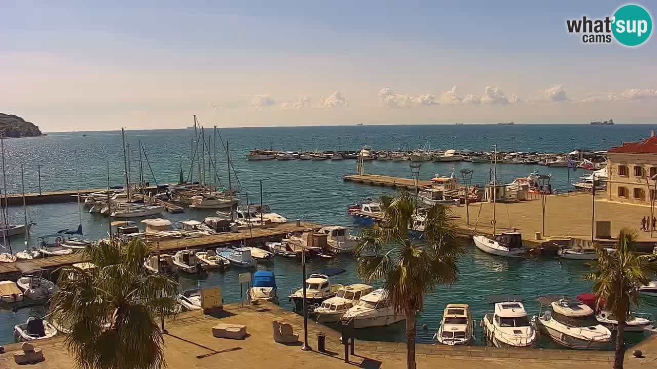Webcam Capodistria – marina e lungo mare dall’Hotel Grand Koper
