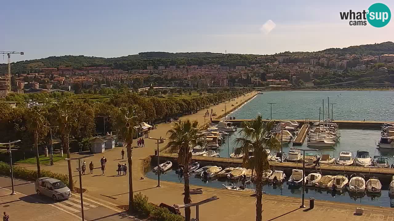 Web kamera Koper – marina i promenada – hotel Grand Koper